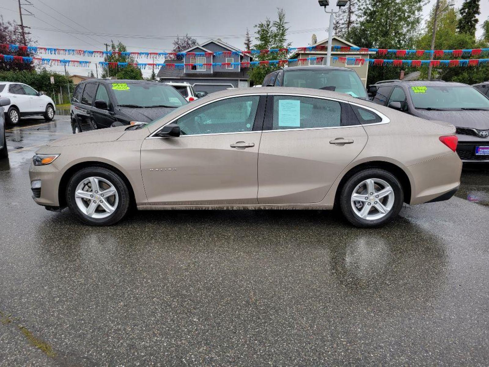 2022 TAN CHEVROLET MALIBU LS (1G1ZB5ST9NF) with an 1.5L engine, Automatic transmission, located at 929 East 8th Ave, Anchorage, 99501, (907) 274-2277, 61.214783, -149.866074 - Photo #1