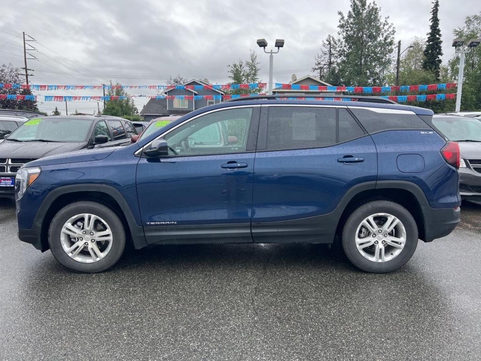 2022 BLUE GMC TERRAIN SLE (3GKALTEV2NL) with an 1.5L engine, Automatic transmission, located at 929 East 8th Ave, Anchorage, 99501, (907) 274-2277, 61.214783, -149.866074 - Photo #1
