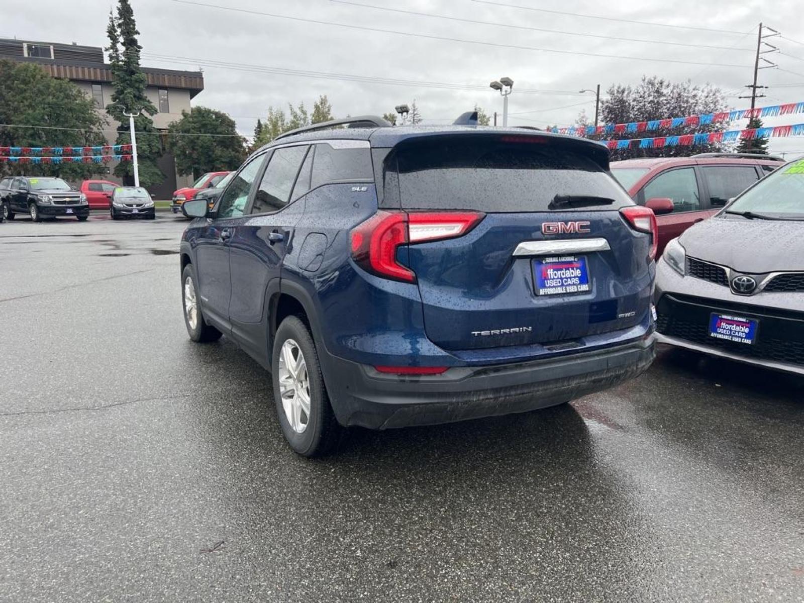 2022 BLUE GMC TERRAIN SLE (3GKALTEV2NL) with an 1.5L engine, Automatic transmission, located at 929 East 8th Ave, Anchorage, 99501, (907) 274-2277, 61.214783, -149.866074 - Photo #2