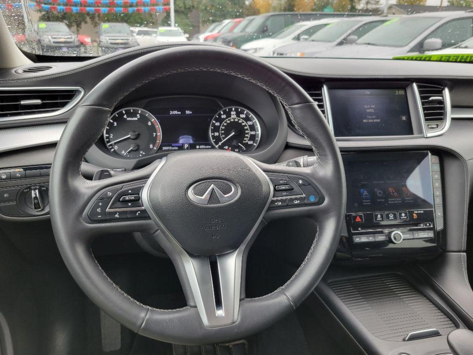 2021 BLACK INFINITI QX50 LUXE LUXE (3PCAJ5BB6MF) with an 2.0L engine, Continuously Variable transmission, located at 929 East 8th Ave, Anchorage, 99501, (907) 274-2277, 61.214783, -149.866074 - Photo #4