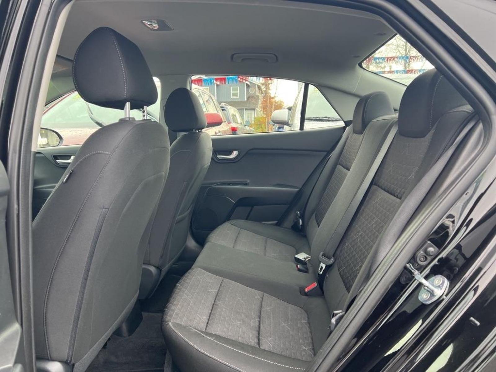 2022 BLACK KIA RIO LX (3KPA24AD1NE) with an 1.6L engine, Automatic transmission, located at 929 East 8th Ave, Anchorage, 99501, (907) 274-2277, 61.214783, -149.866074 - Photo #3