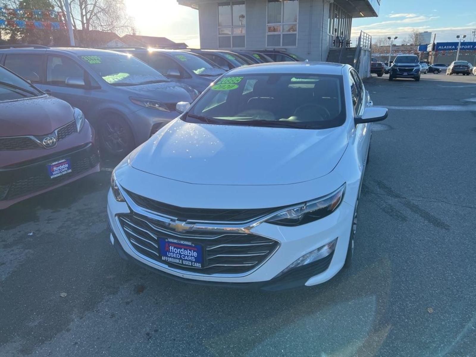 2020 WHITE CHEVROLET MALIBU LT LT (1G1ZD5ST1LF) with an 1.5L engine, Continuously Variable transmission, located at 929 East 8th Ave, Anchorage, 99501, (907) 274-2277, 61.214783, -149.866074 - Photo #0