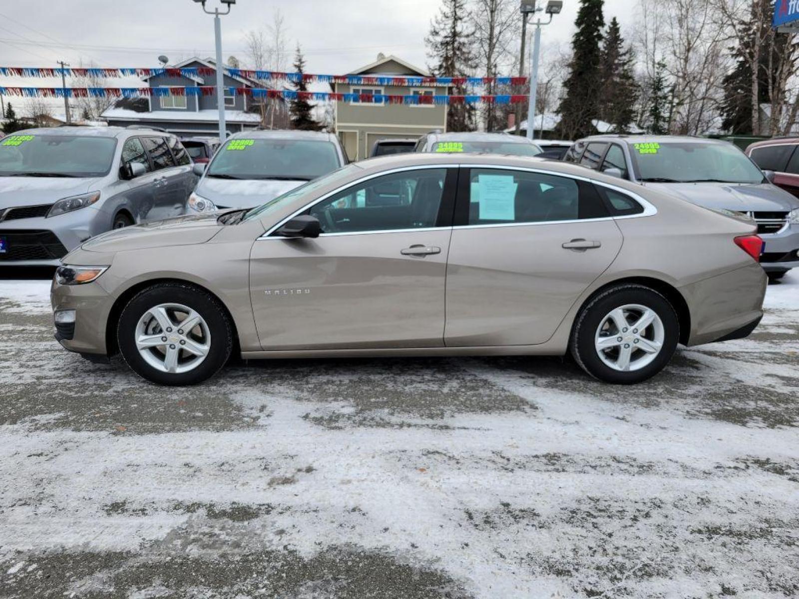 2022 TAN CHEVROLET MALIBU LS (1G1ZB5STXNF) with an 1.5L engine, Automatic transmission, located at 929 East 8th Ave, Anchorage, 99501, (907) 274-2277, 61.214783, -149.866074 - Photo #1