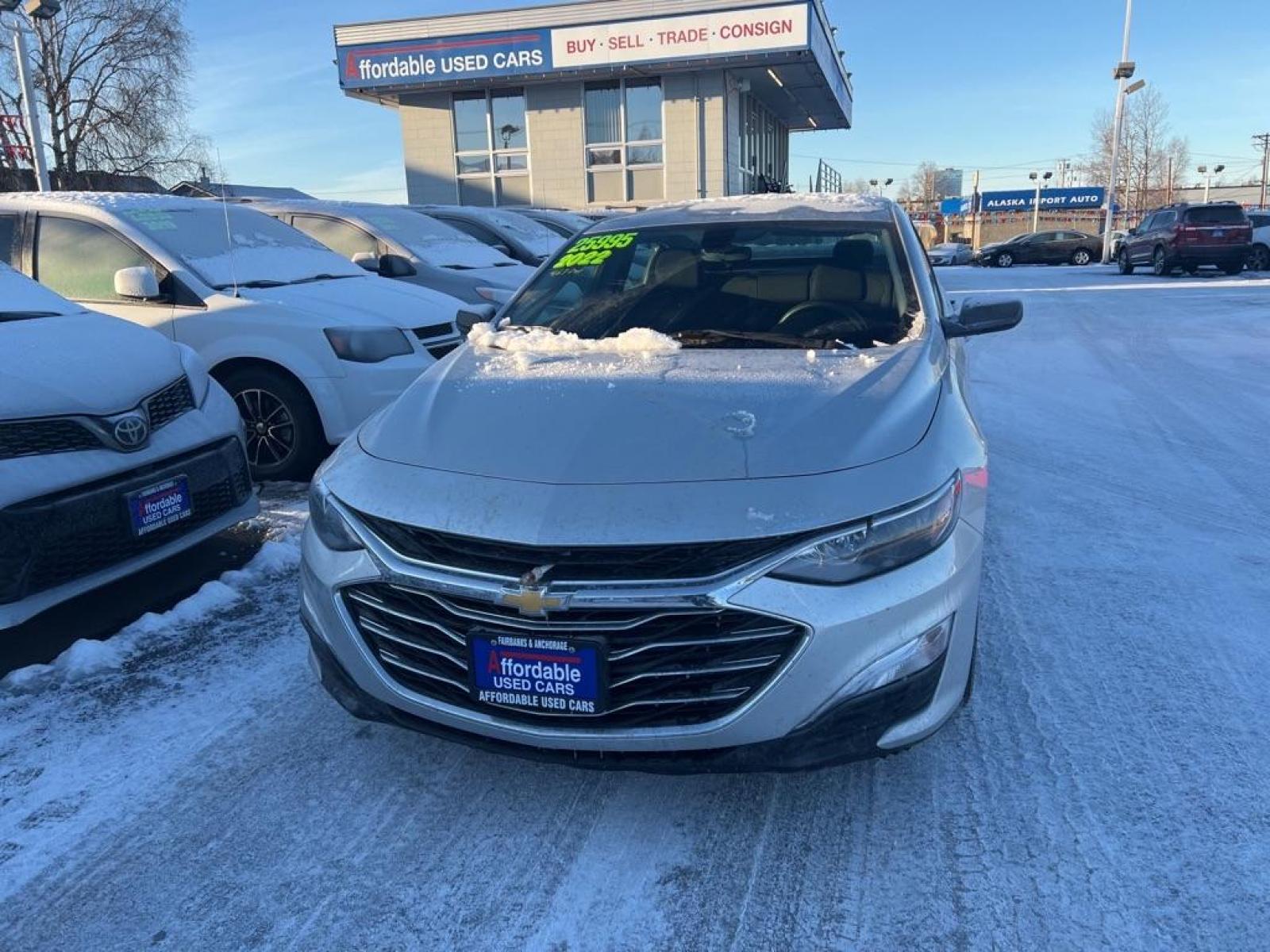 2022 SILVER CHEVROLET MALIBU LS (1G1ZB5ST1NF) with an 1.5L engine, Automatic transmission, located at 929 East 8th Ave, Anchorage, AK, 99501, (907) 274-2277, 61.214783, -149.866074 - Photo #0