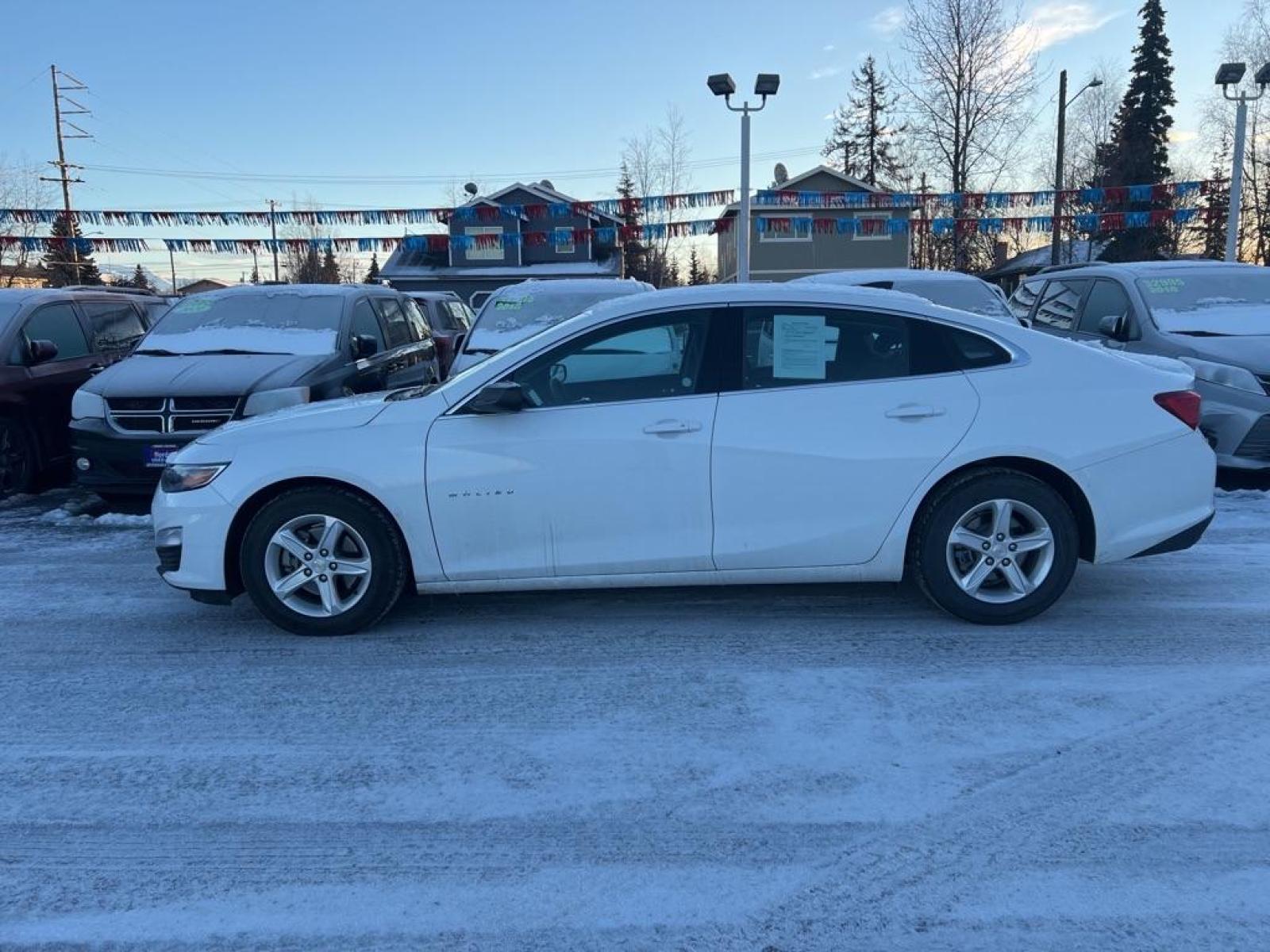 2022 WHITE CHEVROLET MALIBU LS (1G1ZB5ST7NF) with an 1.5L engine, Automatic transmission, located at 929 East 8th Ave, Anchorage, 99501, (907) 274-2277, 61.214783, -149.866074 - Photo #1