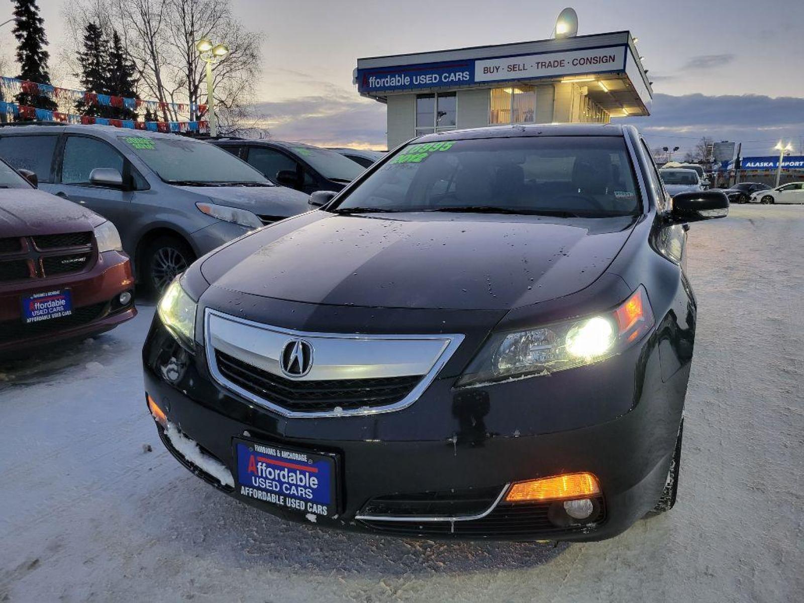 2012 BLACK ACURA TL (19UUA8F24CA) with an 3.5L engine, Automatic transmission, located at 929 East 8th Ave, Anchorage, 99501, (907) 274-2277, 61.214783, -149.866074 - Photo #0