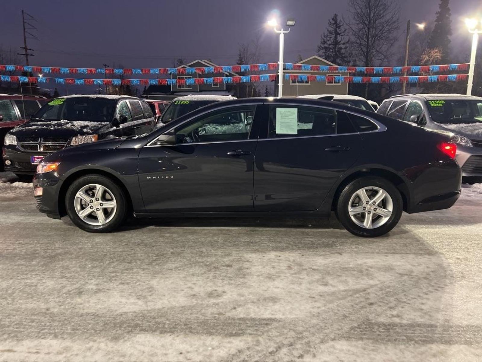 2022 BLACK CHEVROLET MALIBU LS (1G1ZB5ST7NF) with an 1.5L engine, Automatic transmission, located at 929 East 8th Ave, Anchorage, 99501, (907) 274-2277, 61.214783, -149.866074 - Photo #1