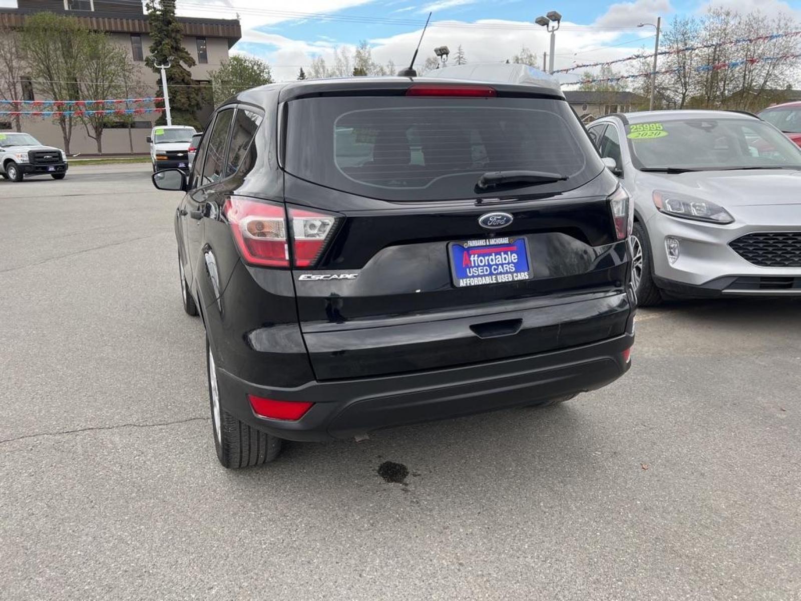 2017 BLACK FORD ESCAPE S (1FMCU0F70HU) with an 2.5L engine, Automatic transmission, located at 929 East 8th Ave, Anchorage, AK, 99501, (907) 274-2277, 61.214783, -149.866074 - Photo #2
