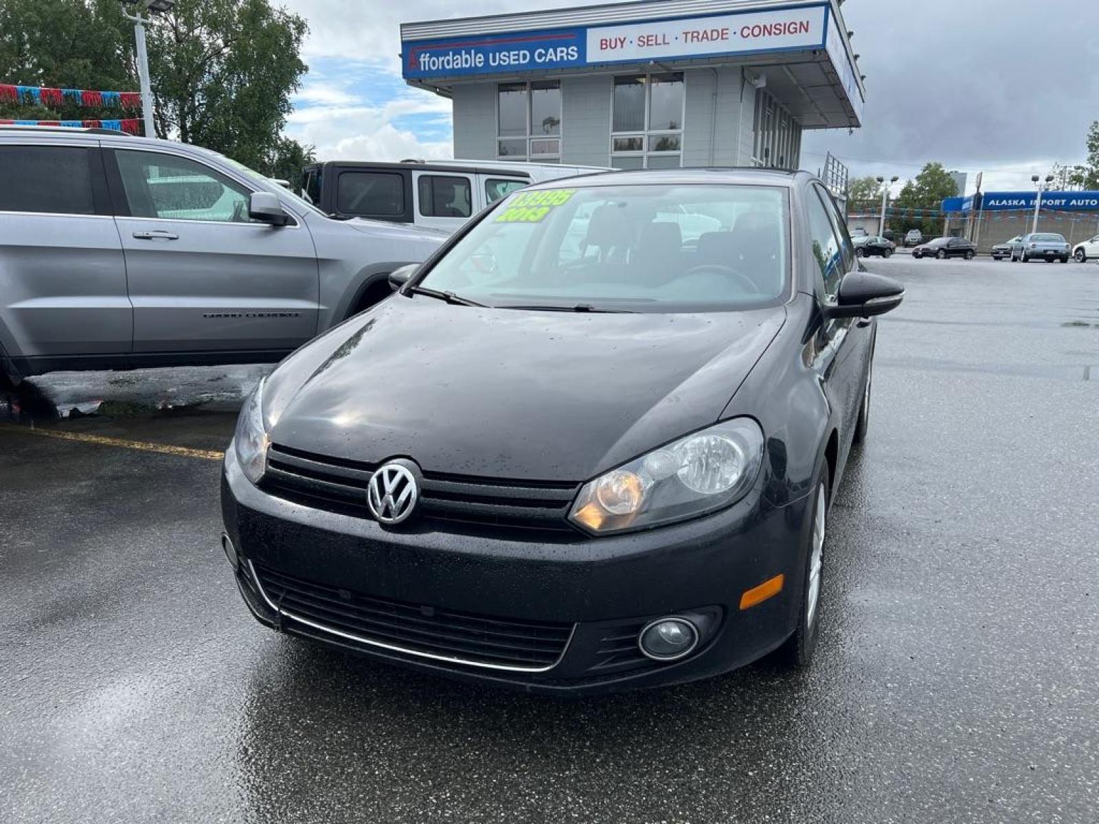 2013 BLACK VOLKSWAGEN GOLF (WVWDB7AJ0DW) with an 2.5L engine, Automatic transmission, located at 929 East 8th Ave, Anchorage, AK, 99501, (907) 274-2277, 61.214783, -149.866074 - Photo #0