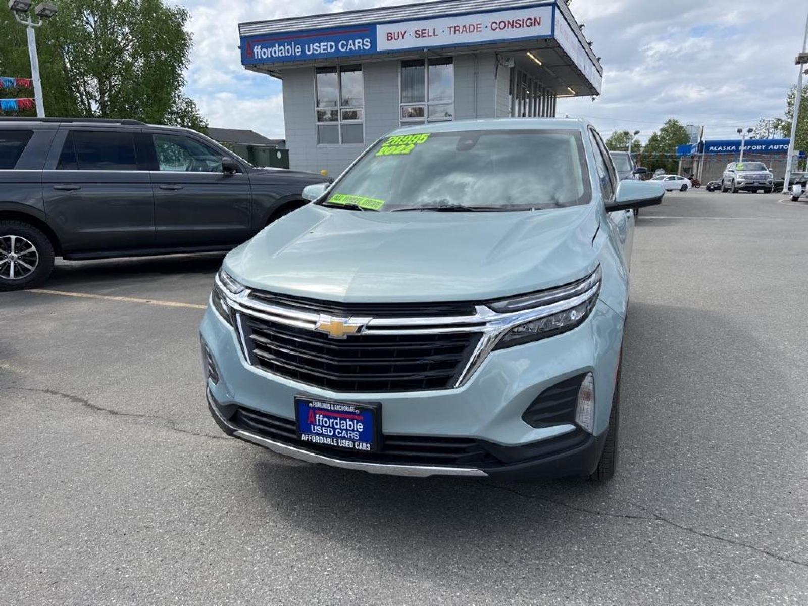 2022 BLUE CHEVROLET EQUINOX LT (2GNAXUEV1N6) with an 1.5L engine, Automatic transmission, located at 929 East 8th Ave, Anchorage, AK, 99501, (907) 274-2277, 61.214783, -149.866074 - Photo #0