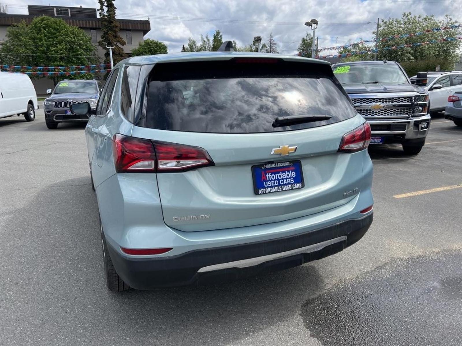 2022 BLUE CHEVROLET EQUINOX LT (2GNAXUEV1N6) with an 1.5L engine, Automatic transmission, located at 929 East 8th Ave, Anchorage, AK, 99501, (907) 274-2277, 61.214783, -149.866074 - Photo #2
