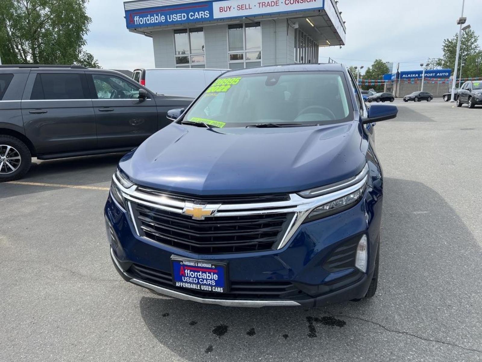 2022 BLUE CHEVROLET EQUINOX LT (3GNAXUEV8NL) with an 1.5L engine, Automatic transmission, located at 929 East 8th Ave, Anchorage, AK, 99501, (907) 274-2277, 61.214783, -149.866074 - Photo #0