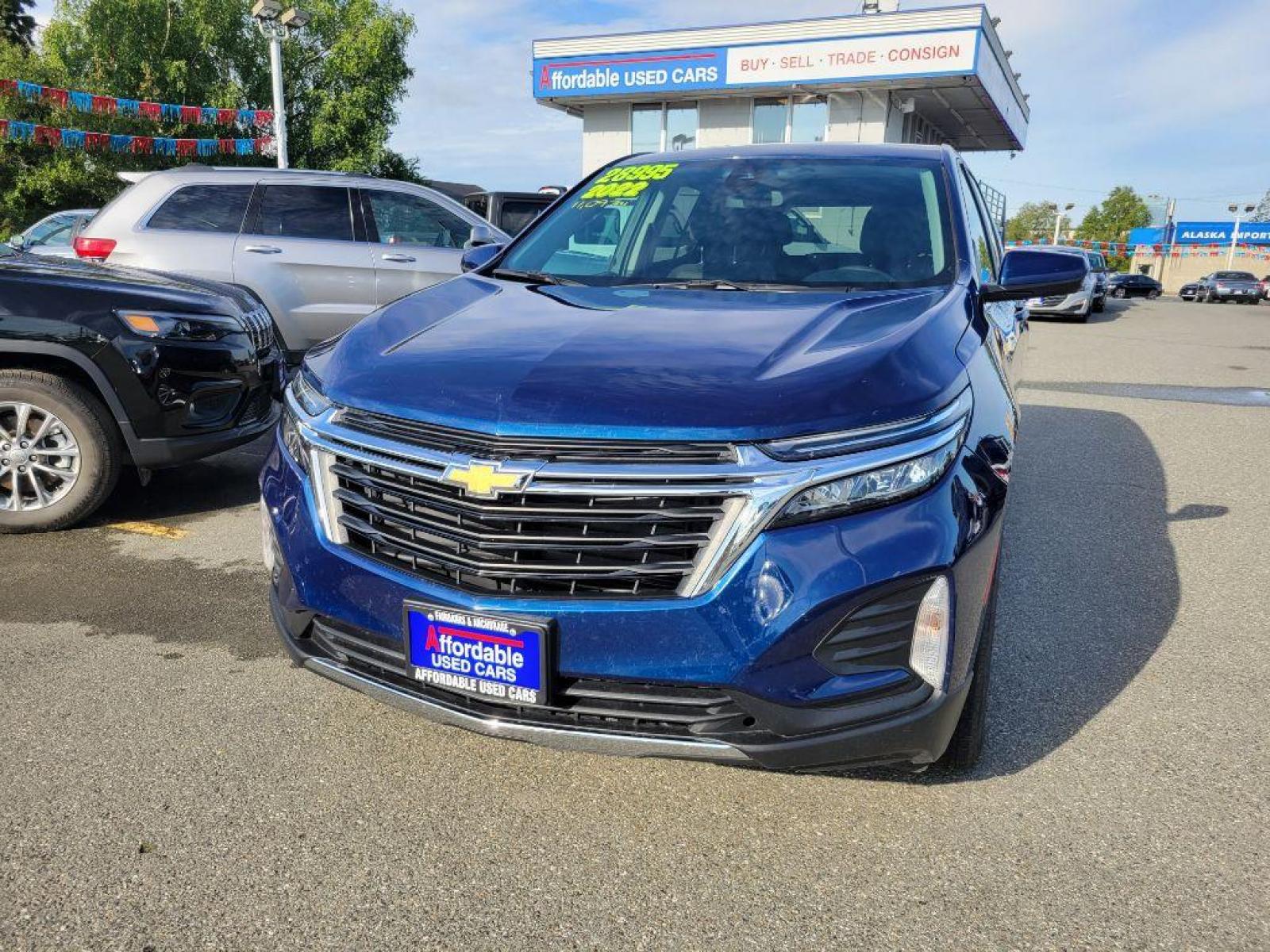 2022 BLUE CHEVROLET EQUINOX LT (3GNAXUEV9NL) with an 1.5L engine, Automatic transmission, located at 929 East 8th Ave, Anchorage, AK, 99501, (907) 274-2277, 61.214783, -149.866074 - Photo #0
