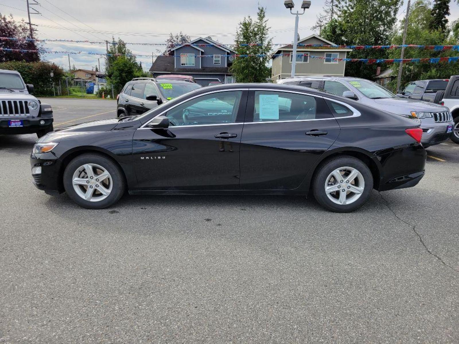 2022 BLACK CHEVROLET MALIBU LS (1G1ZB5ST5NF) with an 1.5L engine, Automatic transmission, located at 929 East 8th Ave, Anchorage, AK, 99501, (907) 274-2277, 61.214783, -149.866074 - Photo #1