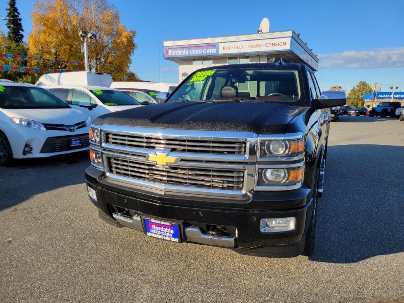 2015 BLACK CHEVROLET SILVERADO 1500 HIGH COUNTRY (3GCUKTEC6FG) with an 5.3L engine, Automatic transmission, located at 929 East 8th Ave, Anchorage, AK, 99501, (907) 274-2277, 61.214783, -149.866074 - Photo #0