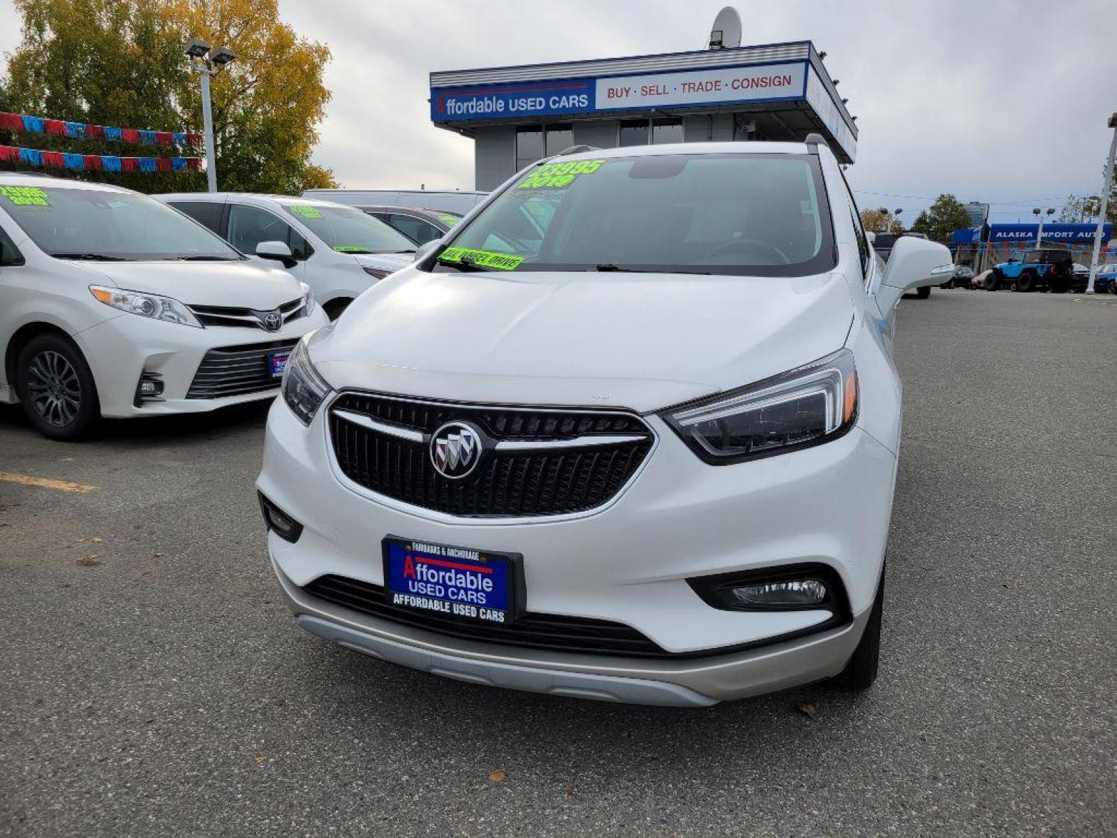 2019 WHITE BUICK ENCORE ESSENCE (KL4CJGSM7KB) with an 1.4L engine, Automatic transmission, located at 929 East 8th Ave, Anchorage, AK, 99501, (907) 274-2277, 61.214783, -149.866074 - Photo #0